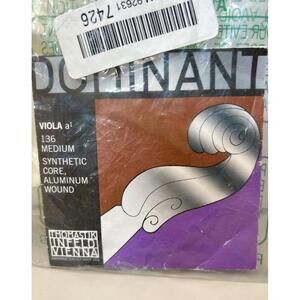 Dr Thomastik Dominant Viola A Strings(136) Aluminum Wound, Synthetic Core